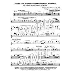 O Little Town of Bethlehem & Once in Royal David's City - Flute or Violin descants